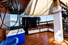 Dive Deck Wetsuits Tanks Equipment