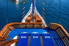 Sundeck Sunbeds Aerial Bow View