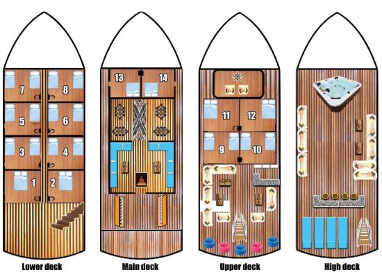 MY Dolce Vita deck plan