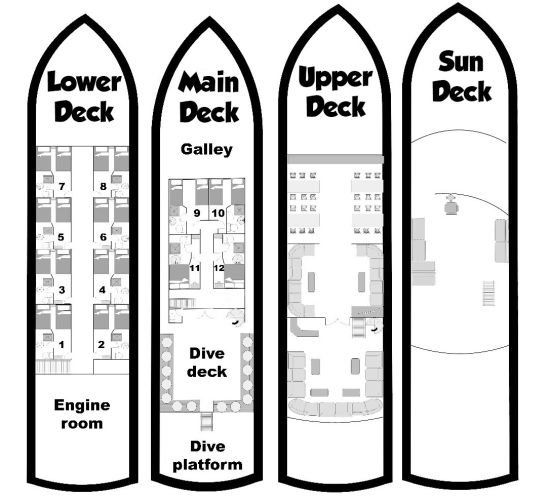 Contessa Deck Plan