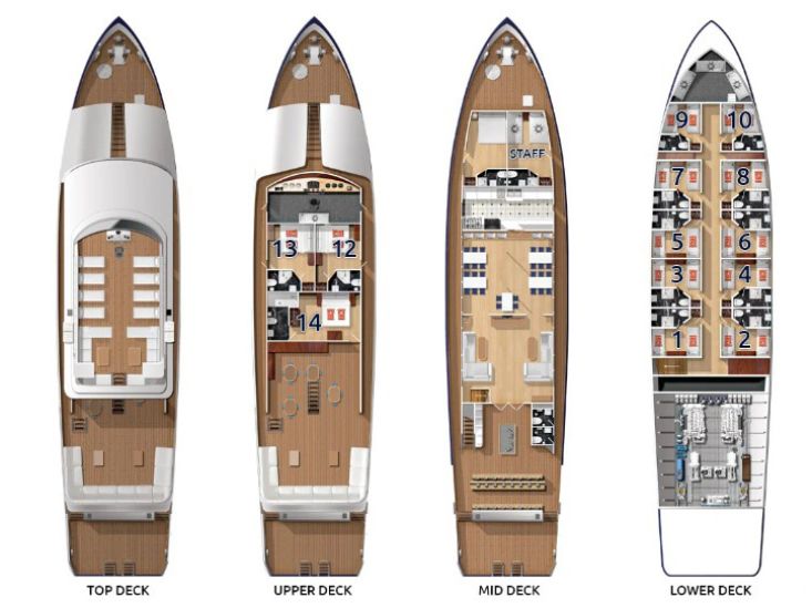 blue melody deckplan