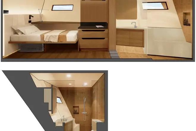 Lower Deck Single Bed Cabin
